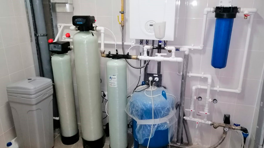 Монтаж  системы очистки воды удаляющая сероводород  